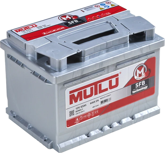 Аккумулятор Mutlu SFB M3 6СТ-63.0 низкий, 640 А AKB2827