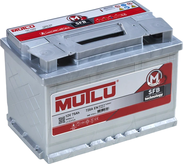 Аккумулятор Mutlu SFB M3 6СТ-75.1, 720 А AKB2830