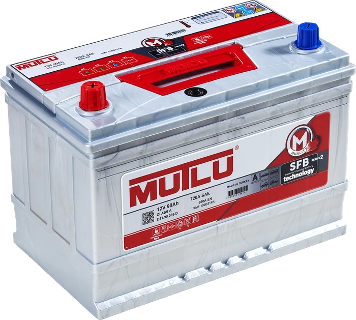 Аккумулятор Mutlu SFB M2 6СТ-90.1 (105D31FR) бортик, 720 А AKB2793