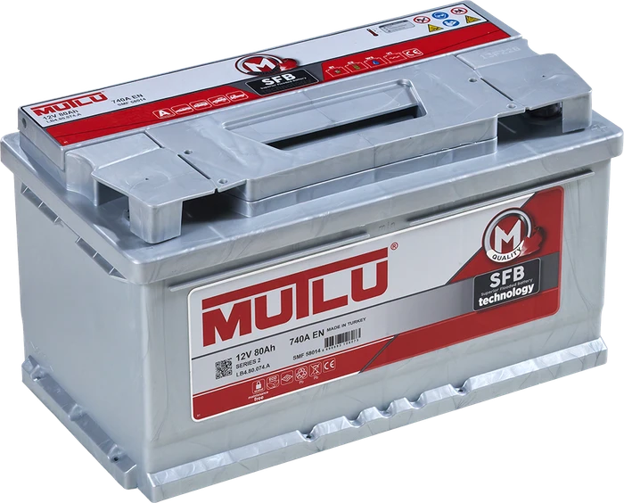 Аккумулятор Mutlu SFB M2 6СТ-80.0 низкий, 740 А AKB2818