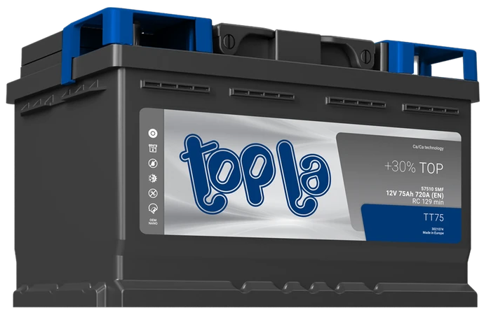 Аккумулятор Topla Top 6СТ-75.0 низкий, 720 А AKB4488