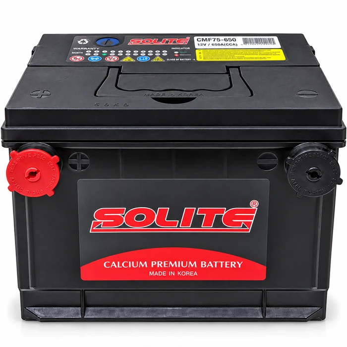 Аккумулятор Solite CMF75-650 6СТ-75.1 боковые клеммы, 650 А AKB4469