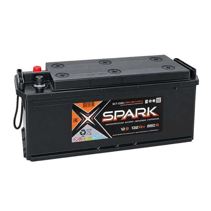 Аккумулятор SPARK 6СТ-132 А·ч 850 А росс.конус AKB4327