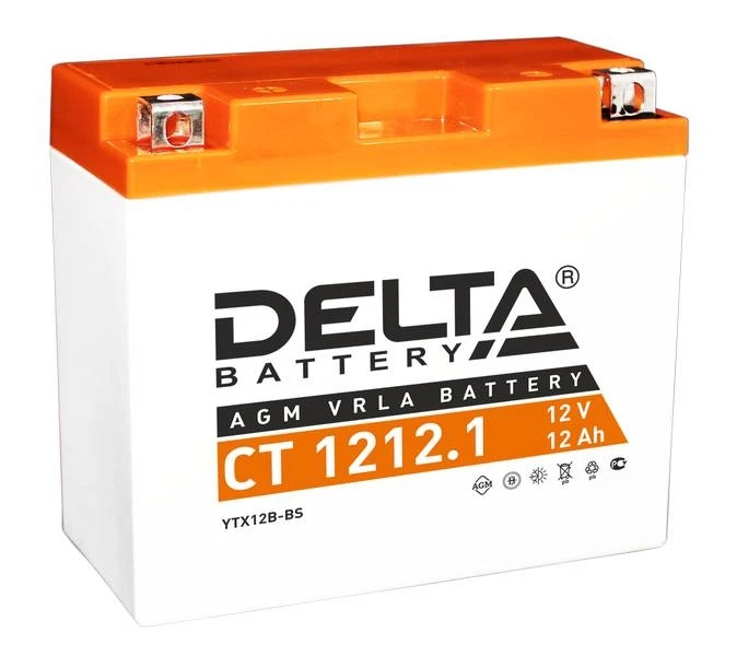 Мотоаккумулятор DELTA CT1212.1, 12 А·ч, 155 А AKB3785