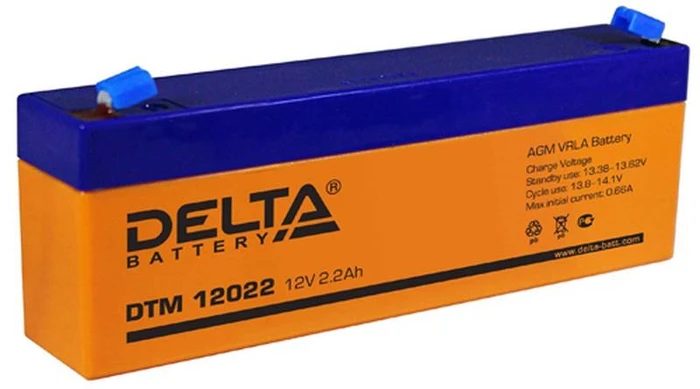 Аккумулятор DELTA DTM 12022, 2,2 А·ч, 12 В AKB3633