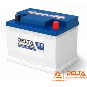 Аккумулятор DELTA START MASTER 68 EFB Start-Stop, 68 А·ч, 700 А AKB4456