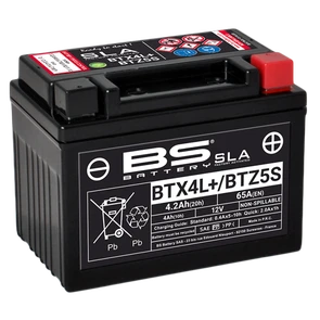 Мотоаккумулятор BS Battery SLA 4 А·ч, 65 А (YTX4L/YTZ5SL) AKB4528