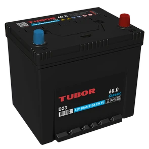 Аккумулятор TUBOR ASIA 60.0 D23L бортик, 510 А AKB4445