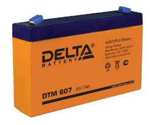 Аккумулятор DELTA DTM 607, 7 А·ч, 6 В AKB3629