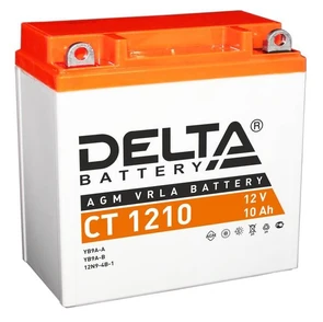Мотоаккумулятор DELTA CT1210, 10 А·ч, 100 А AKB3781