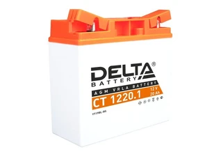 Мотоаккумулятор DELTA CT1220.1, 20 А·ч, 260 А AKB3793